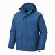 Men's Blue Hooded Waterproof Polyester Outdoor Casual Softshell Jacket