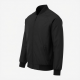 Men's Black Casual Polyester Hiking Travel Zip Front Bomber Jacket