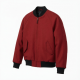 Men's Red Vintage Classic Wool Travel Performance Bomber Jacket