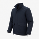Men's Navy Vintage Classic Wool Outdoor Performance Zip Front Shell Jacket